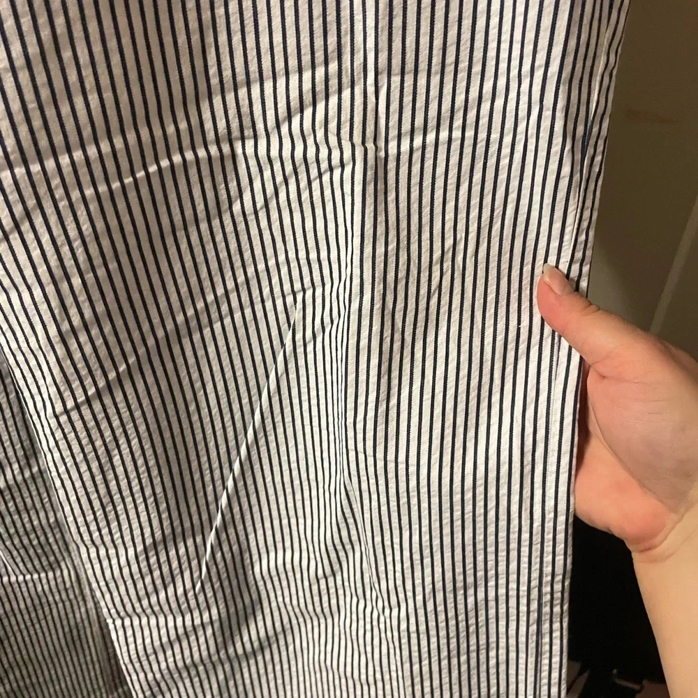 J CREW WOMENS PINSTRIPE WIDE LEG PANTS - Picture 5 of 5